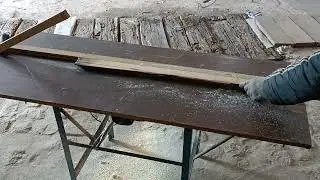 Пилим рейку на самодельной циркулярке!