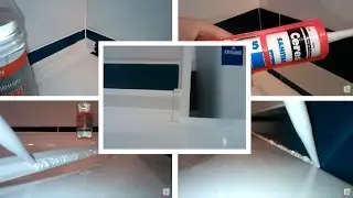 Как приклеить пластиковый уголок на ванну