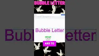 Text Magic: Create Bubble Letters in Google Docs! 🌈 