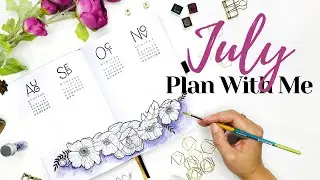 PLAN WITH ME | MIGRATING TO A NEW BULLET JOURNAL and July 2020 Bullet Journal Set up