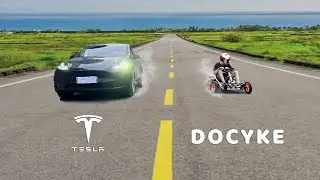 DOCYKE Toy Kart VS Tesla Car