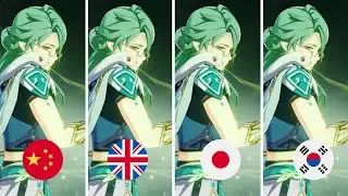 Baizhu voice line and elemental burst in all four languages l Genshin Impact