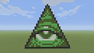 Minecraft Pixel Art - Illuminati Pyramid