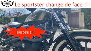 Harley Davidson Sportster 883 et ses modifications 2/4 #harleydavidson #sportster #iron883