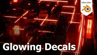 Create Glowing Decals in Blender3D (Updated)