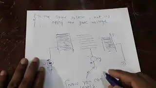 How does the current flow and what does gate voltage do to the system?