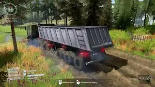 SPINTIRES - The New B 130 Truck Transporting Logs mod 2022