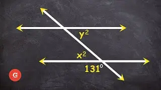 Find the value of x and y from parallel lines | Geo Q9