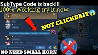 SUBTYPE CODE IS BACK!!! GET UNLIMITED POINTS USING SUBTYPE CODE| PROMO DIAMONDS EVENT MOBILE LEGENDS