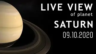Live view of planet Saturn - 09th of October 2020