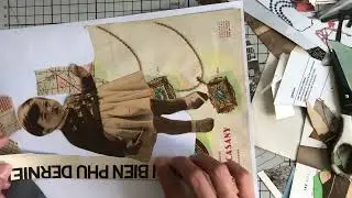 Collage con restos/ sobras de collages anteriores
