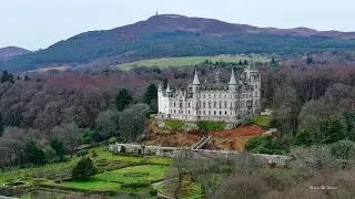 Dunrobin Castle in winter.