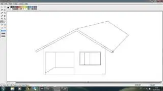 Como desenhar uma casa no paint