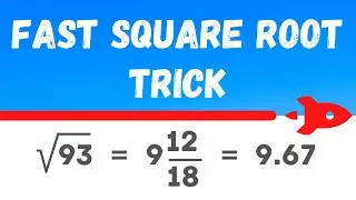 Easy Way To Find Out Square Root In 5 Seconds