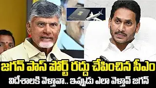 జగన్ పాస్ పోర్ట్ రద్దు ..CM Chandrababu canceled YS Jagan's passport | Telugu Varthalu