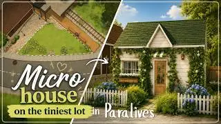 Can a Beautiful Micro House Fit on the Tiniest Lot in Paralives?🏡 Paralives Cozy Speed Build