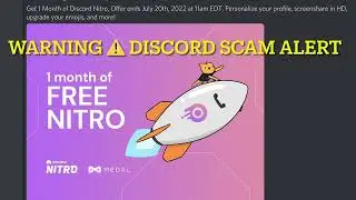 WARNING⚠️THIS IS AN EMERGENCY DISCORD SCAM ALERT PLEASE WATCH FOR INFO BEFORE YOU GET SCAMMED URGENT