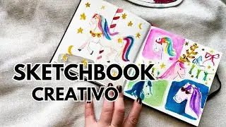 Pinta PONYS con Acuarelas en el Sketchbook | 5 Diseños Felices y Coloridos #downtownstudioo