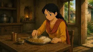 A Day in the Life of a Village Girl | Peaceful Rural Routine | Ghibli Inspired 4K Animation