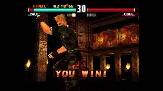Paul With Jin Kazama Fighting Style Stun True Ogre and Ogre 2 Dont Know How to Fight Tekken 3
