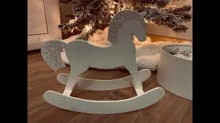 Веночек из Фикс прайс + лошадка под ёлку из пенопластовой плиты