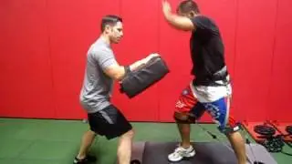 Mark Munoz Doing Resisted Knees