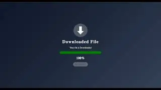Build Download Progress Bar using HTML CSS JavaScript