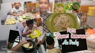 Tutorial spaghety carbonara ala dzaky sd 3 | spaghety carbonara mudah
