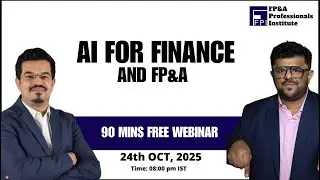 AI for Finance and FP&A Webinar | Oct 2025