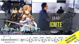 Sword Art Online OP3| Eir Aoi| IGNITE| Drum Cover| Raymond Goh