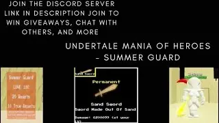 Undertale Mania Of Heroes - Summer Guard (SUMMER UPDATE PT 1)