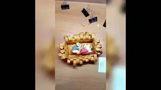 Коробочка прямым плетением.