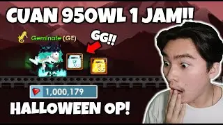 PROFIT 950 WLS Clean Dalam 1 Jam!! Halloween OP!! [NO CLICKBAIT] | Growtopia Profit 2022