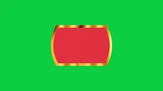 Realistic Border with Golden Hexagon Frame Animation | Green Screen