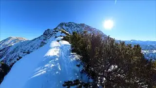 Im Winter auf die Kreuzspitze wandern in 11 Minuten... ;-)