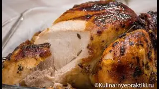 Нежная и сочная запеченная курица со вкусом дичи. 10 минут и в духовку