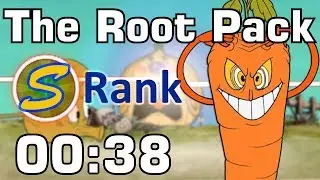 [Former Record] Cuphead - The Root Pack in 00:38 【Expert, No Damage, S Rank】