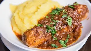 Куриные голени тушеные в вине | Курица в винном соусе | Ножки рецепт | АСМР