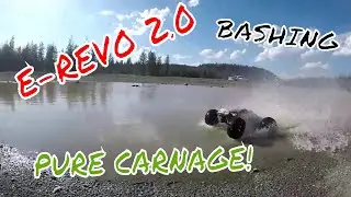 NEW! Traxxas E-Revo 2.0 Carnage and Bashing running video! NO BROKEN PARTS!