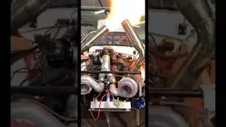 TWINTurbo NoCooler  🔥#twinturbo #LsX #methanol #WRP #nocooler #mustang #dragracing