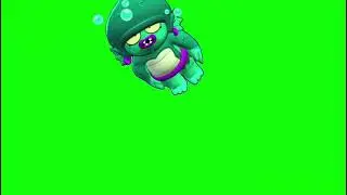 SWAMP GENE LOSING POSE GREEN SCREEN BRAWL STARS