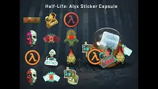 Открываю новые капсулы в CS:GO Half-Life:Alyx.