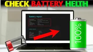how to check your actual battery health | check battery health laptop