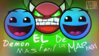 El demon mas fácil de los Map Packs + INTRO - Geometry Dash [2.0] - iZedik