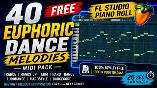 FL STUDIO TECHNO & HANDS UP & TRANCE MIDI PACK (FREE DOWNLOAD)