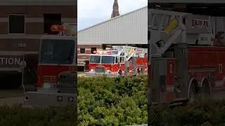Американский Пожарный выходит на вызов