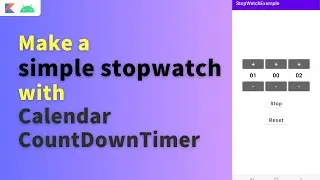 android stopwatch example | android stopwatch with countdowntimer | android stopwatch countdowntimer