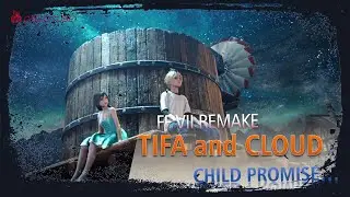 Final Fantasy 7 Remake The Childhood Promise Cloud and Tifa