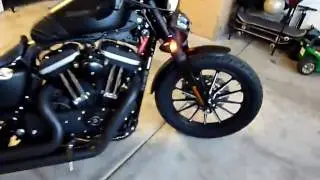 Custom blacked out Harley Iron
