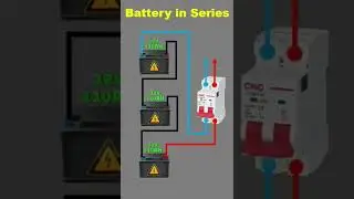 Battery in series & parallel connection #electronic #battery #connection